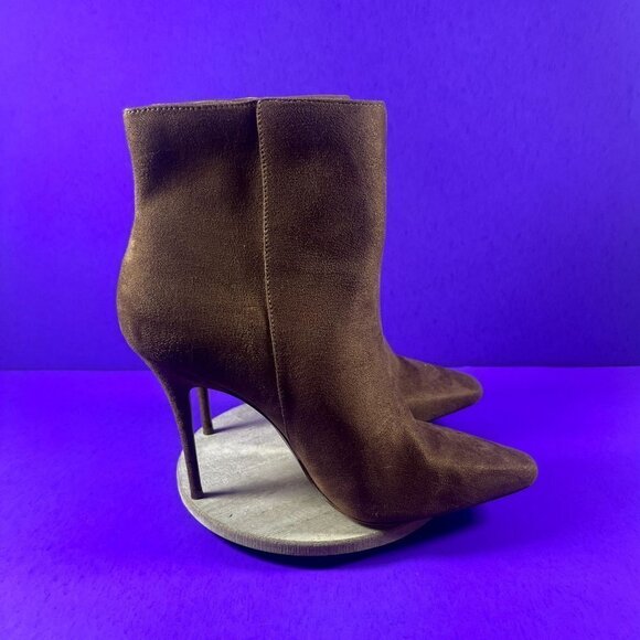 Jessica Simpson Women's Brown Chelsia Microsuede Ankle Boots Shoe Size 10-NEW - Picture 1 of 10